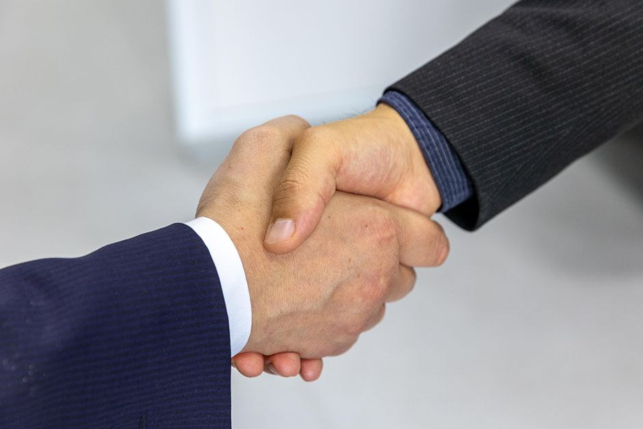 Business handshake